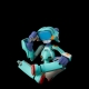 FLCL - Figurine PVC / Diecast Canti Blue Ver. 18 cm