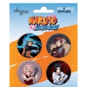NARUTO SHIPPUDEN - Pack de 4 badges Characters 1 X 5
