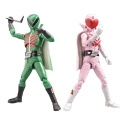 Himitsu Sentai Gorenger - Figurines Hero Action Figure Momorenger & Midorenger 17 cm