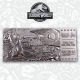 Jurassic Park - Réplique Ticket Mosasaurus (plaqué argent)
