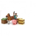 Minecraft - Pack 5 figurines Saddle 8 cm