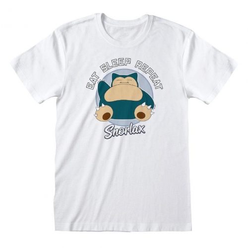 Pokémon - T-Shirt Snorlax Eat Sleep Repeat