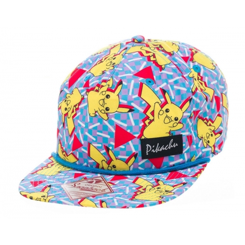 Pokemon - Casquette hip hop Snap Back Pikachu All Over
