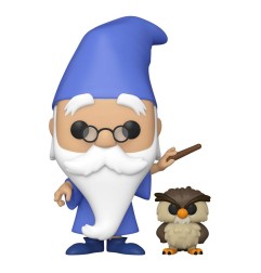 Disney - Merlin l'Enchanteur POP! & Buddy Vinyl Figurine Merlin w/Archimedes 9 cm