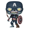 Marvel What If...? - Figurine POP! Zombie Captain America 9 cm