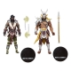 Mortal Kombat - Pack 2 figurines Sub-Zero & Shao Khan 18 cm