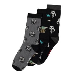 Star Wars - : The Mandalorian pack 3 paires de chaussettes Three Icons 39-42