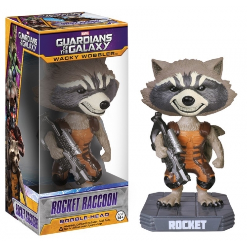Les Gardiens de la Galaxie - Figurine Bobble Head Rocket Raccoon 18cm