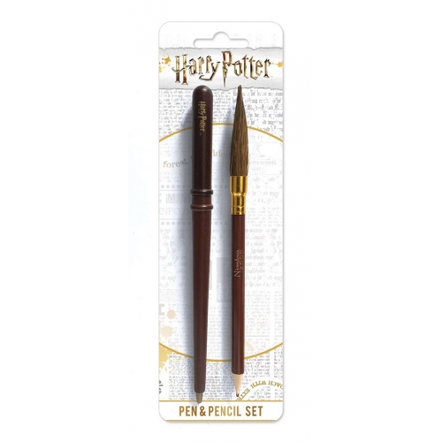 Harry Potter 2 - Set papeterie 2 pièces Wand & Broom