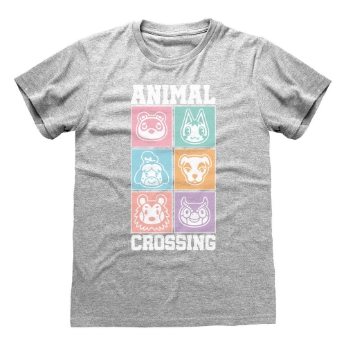 Animal Crossing - T-Shirt Pastel Square
