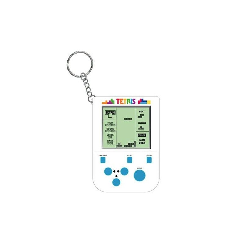 Tetris - Console de jeu portable avec porte-clés Mini Retro