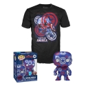 Captain America Civil War - Figurine et T-Shirt POP! & Tee set Captain America Art Series