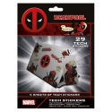 Marvel - Pack de 10 stickers tech Deadpool