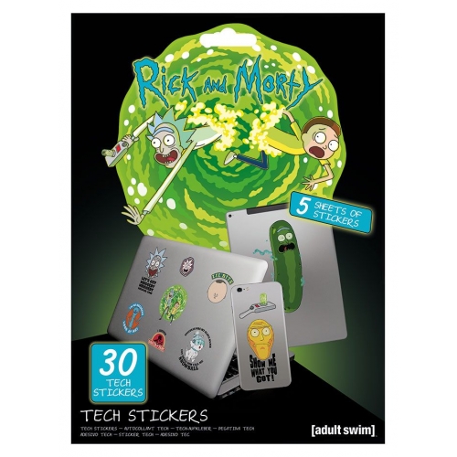 Rick & Morty - Pack de 10 stickers tech Adventures