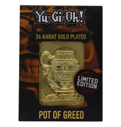 Yu-Gi-Oh - ! réplique Card Pot of Greed (plaqué or)