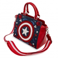 Marvel - Sac à bandoulière Captain America 80th Anniversary Floral Shield by Loungefly