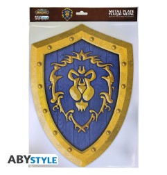 World of Warcraft - Plaque métal "Bouclier Alliance" (26x35)