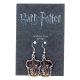 Harry Potter - Boucles d'oreille plaqué argent Gryffindor Crest