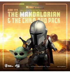 Star Wars The Mandalorian - Figurines Egg Attack Action The Mandalorian & The Child 7 - 17 cm