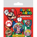 Nintendo - Pack 5 badges Super Mario