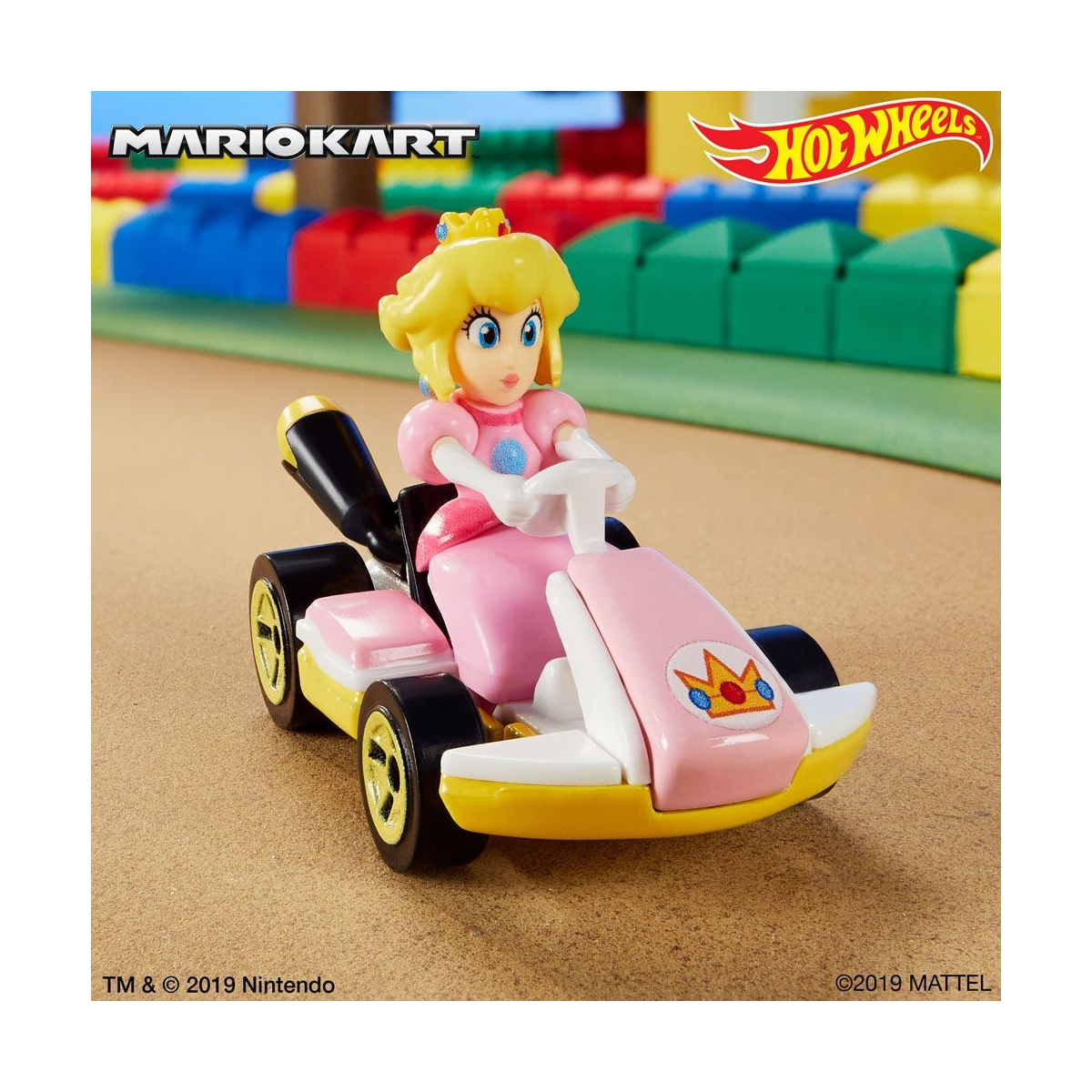 Mario Kart Vehicule Hot Wheels metal 1 64 Princess Peach Standard Kart 8 cm Figurine Discount