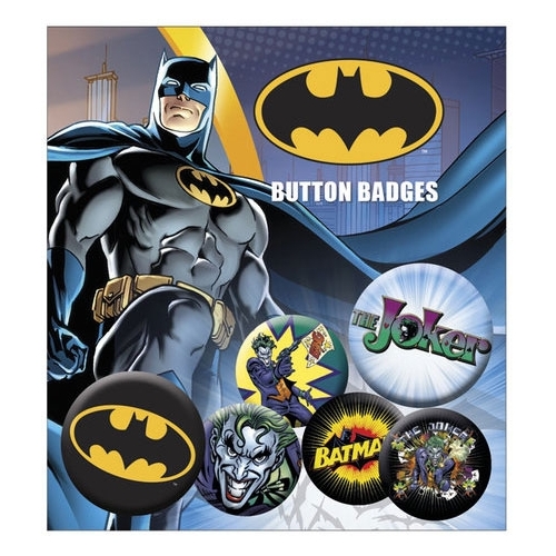 DC Comics - Pack 6 badges Batman & Joker