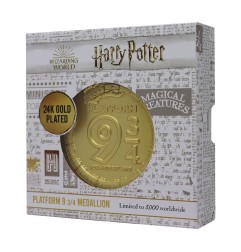Harry Potter - Médaillon Platform 9 3/4 Limited Edition (plaqué or)