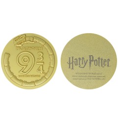 Harry Potter - Médaillon Platform 9 3/4 Limited Edition (plaqué or)
