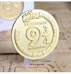 Harry Potter - Médaillon Platform 9 3/4 Limited Edition (plaqué or)
