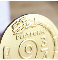 Harry Potter - Médaillon Platform 9 3/4 Limited Edition (plaqué or)