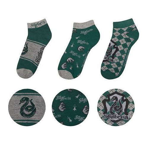 Harry Potter - Pack 3 paires de socquettes Slytherin