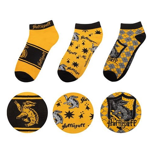 Harry Potter - Pack 3 paires de socquettes Hufflepuff