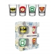DC Comics - Set 4 verres à liqueur Logo Mix
