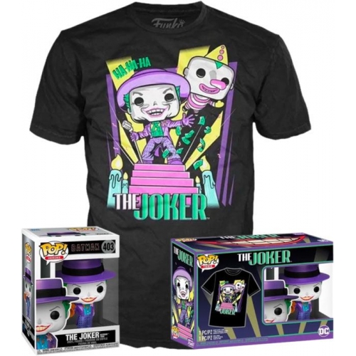 DC Comics - Set figurine et T-Shirt POP! & Tee Batman 89 Joker with Speaker