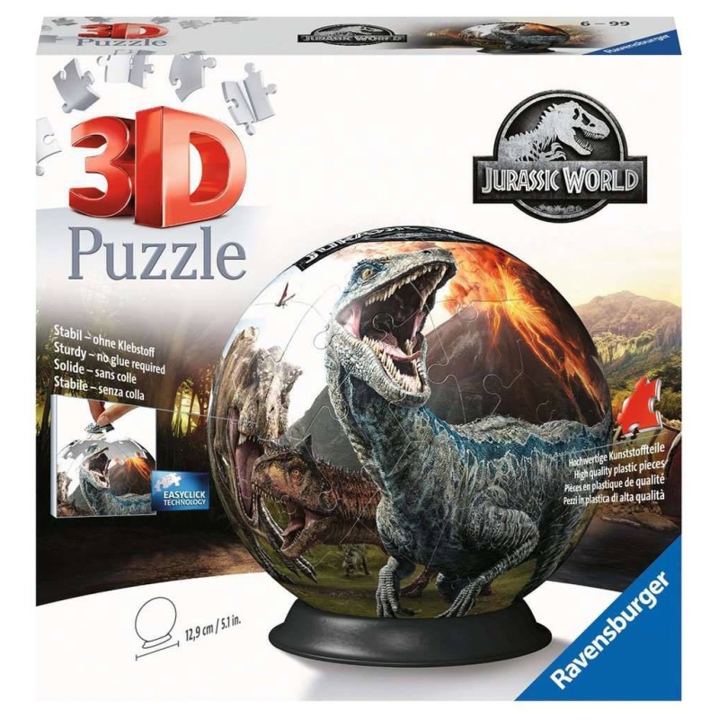 Jurassic Park - Jurassic World puzzle 3D Ball (72 pièces)