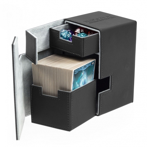 Ultimate Guard - Boite pour cartes Flip'n'Tray Deck Case 100+ taille standard XenoSkin Noir