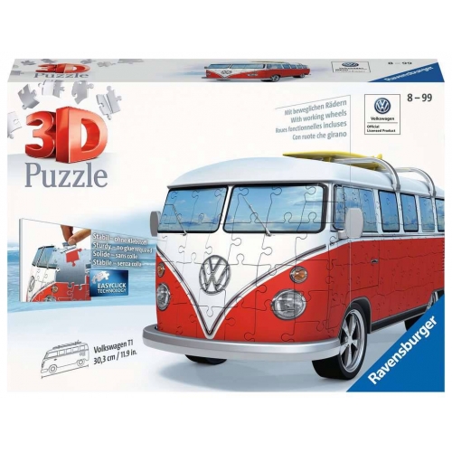 Volkswagen - Puzzle 3D T1 Surfer Edition (162 pièces)