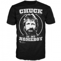 CHUCK NORRIS - Tee-Shirt Homme Noir Chuck is my Homeboy
