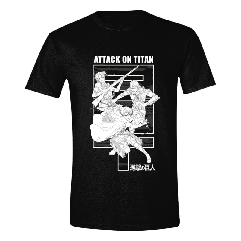 L'Attaque des Titans - Attack on Titan T-Shirt Monochrome Trio 