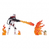 Star Wars : The Mandalorian Vintage Collection - Figurine 2022 Incinerator Trooper & Grogu 10 cm