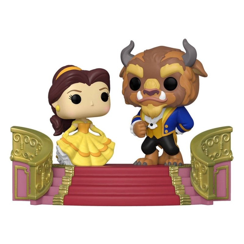 Disney - La Belle et la Bête pack 2 POP Moment! Vinyl figurines Formal Belle & Beast 9 cm