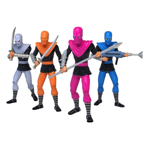 Les Tortues Ninja - Pack 4 figurines BST AXN Foot Soldiers 13 cm
