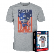 Marvel - T-Shirt POP! Tees Captain America