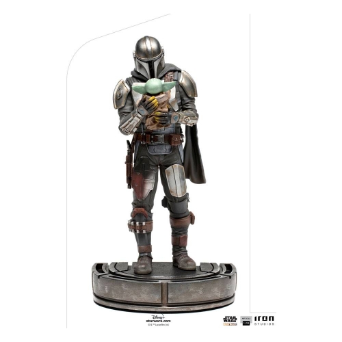 Star Wars The Mandalorian - Statuette 1/10 Art Scale Mandalorian & Grogu 22 cm