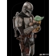 Star Wars The Mandalorian - Statuette 1/10 Art Scale Mandalorian & Grogu 22 cm