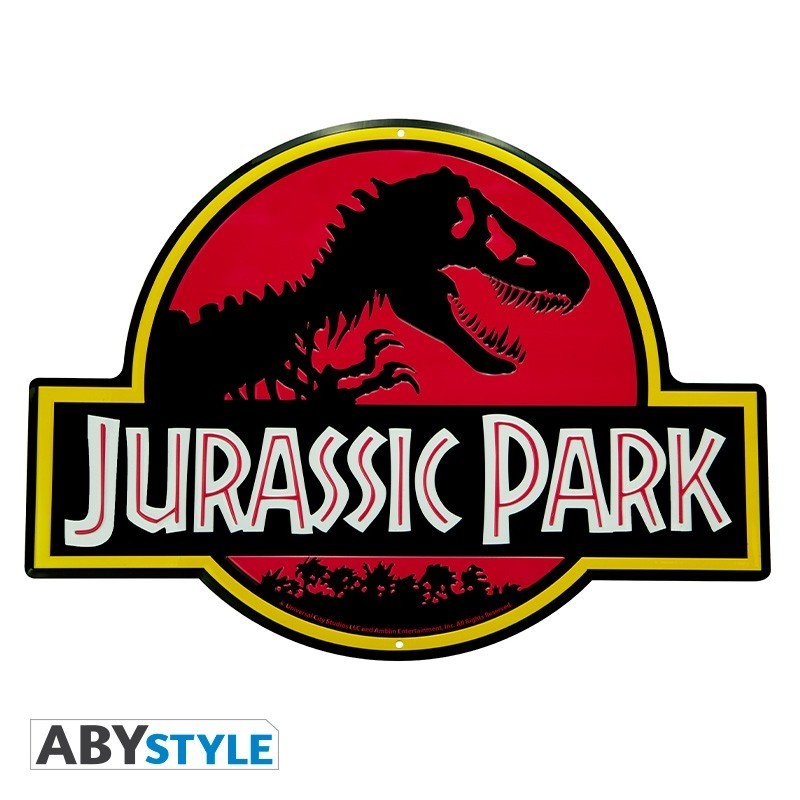 Jurassic Park - Plaque metal Jurassic Park (28x38)