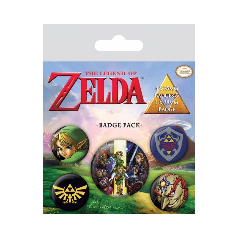 Legend of Zelda, The - The Legend of Zelda pack 5 badges Link