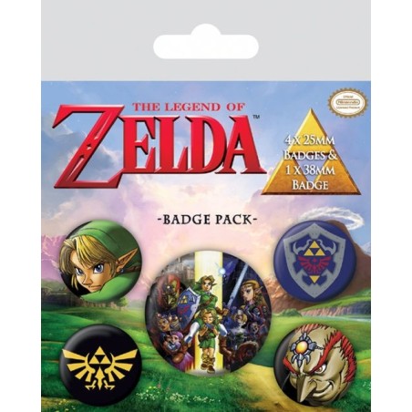 Legend of Zelda, The - The Legend of Zelda pack 5 badges Link