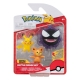 Pokémon - Pack 3 figurines Battle Teddiursa, Pikachu 9, Fantominus 5 cm