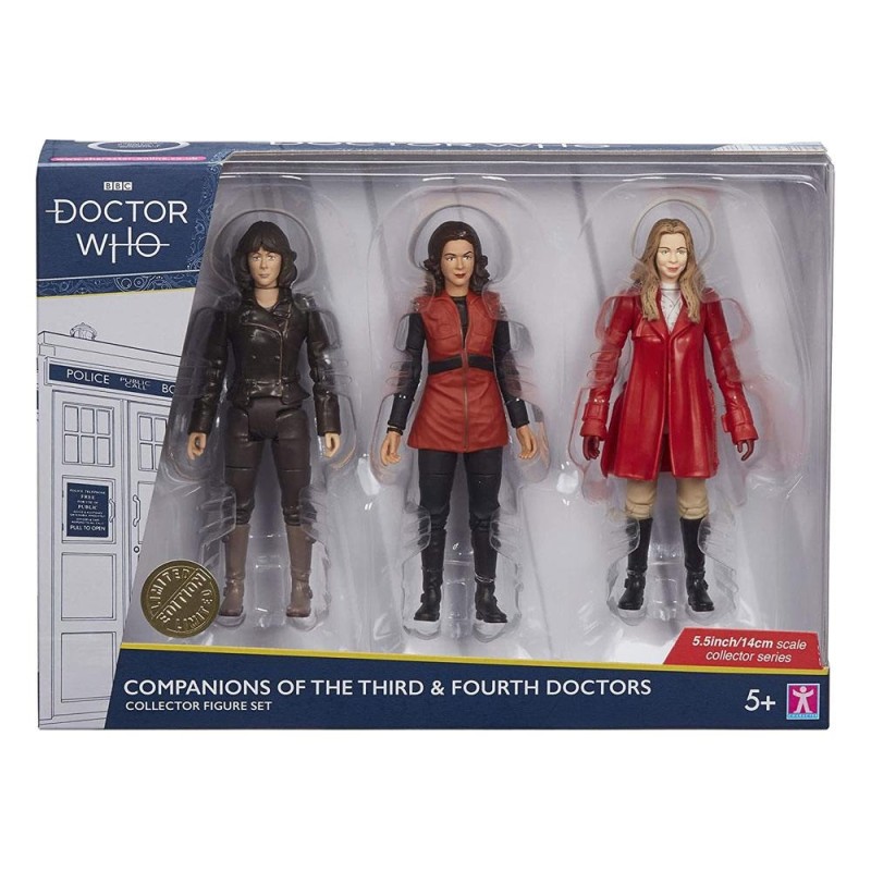 Doctor Who - Pack 3 figurines Companions of the Third & Fourth Doctors 14 cm